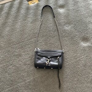 Rebecca Minkoff Navy Blue Leather Mini Mac